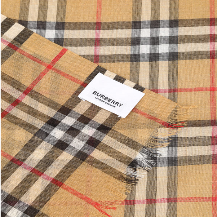 Image 2 of BURBERRY MUFFLER 8015505ANYE Vintage Check wool and silk blend scarf