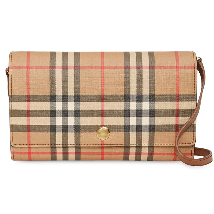 Image 1 of BURBERRY BAG 8015350MABR Vintage Check Wallet with Detachable Strap