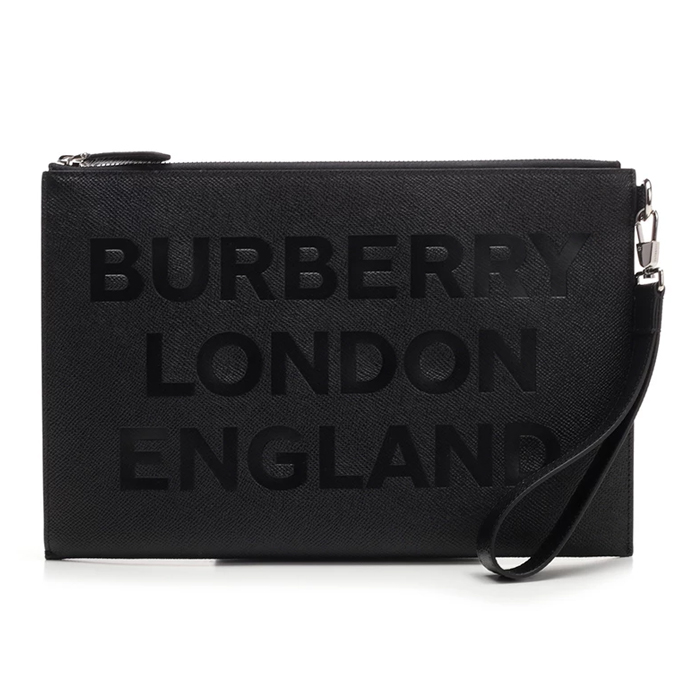 Image 1 of BURBERRY BAG 8014684BLK Printed Zipped Clutch Bag