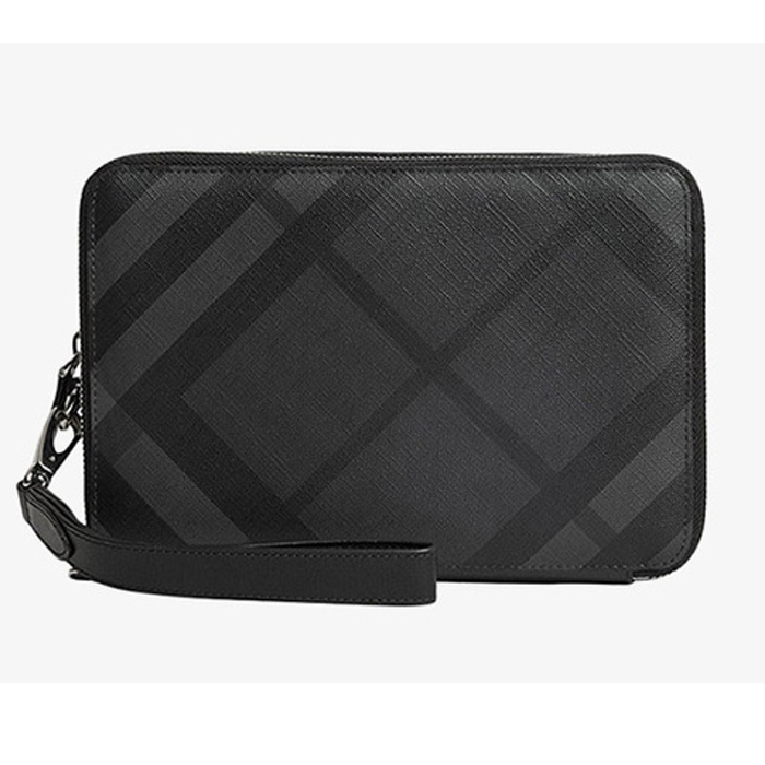 Image 1 of バーバリーバッグ 4056426CHBL Leather-trimmed London Check Pouch