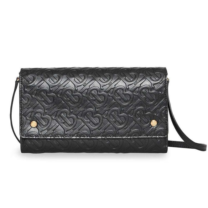 Image 1 of バーバリーバッグ 8010480 BLACK Elegant Style Shoulder Bag