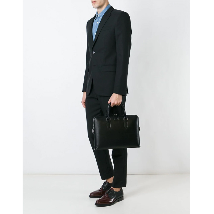 Image 2 of バーバリーバッグ 3998951BLK Slim Barrow in London Leather