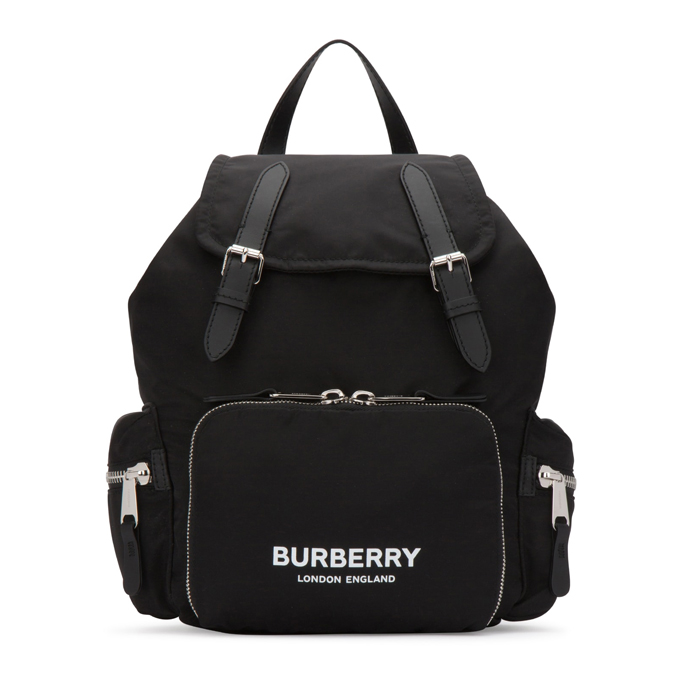 Image 1 of バーバリーバックパック 8011617BLK Black medium Rucksack backpack