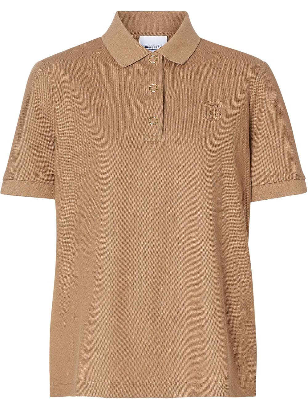 Image 1 of バーバリー Monogram Pattern Cotton Pique Polo Shirt 8015210