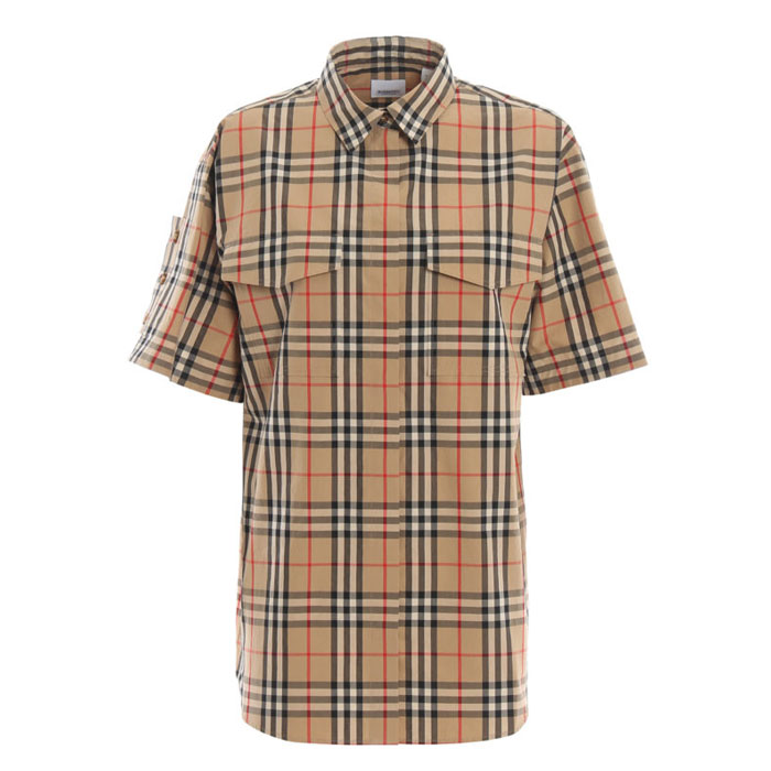 Image 1 of バーバリーレディシャツ Vintage check over shirt 8014223 Archive Beige 19FW