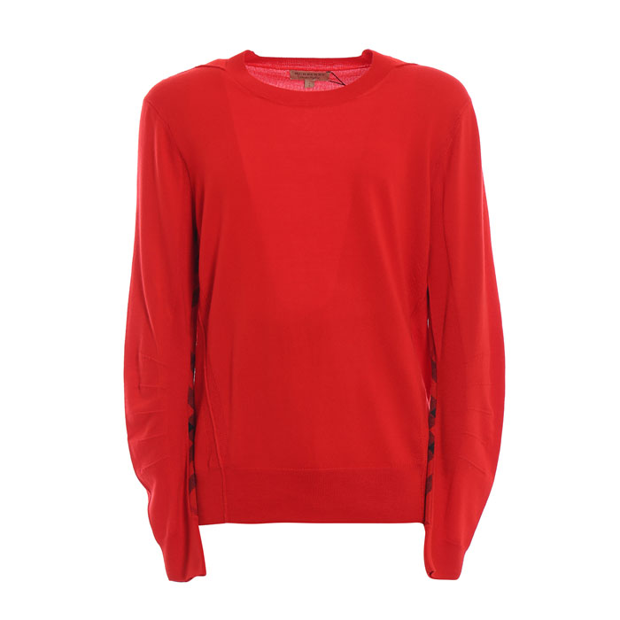 Image 1 of バーバリー メンズ セーター 8001121 Bright red Carter wool sweater 19FW