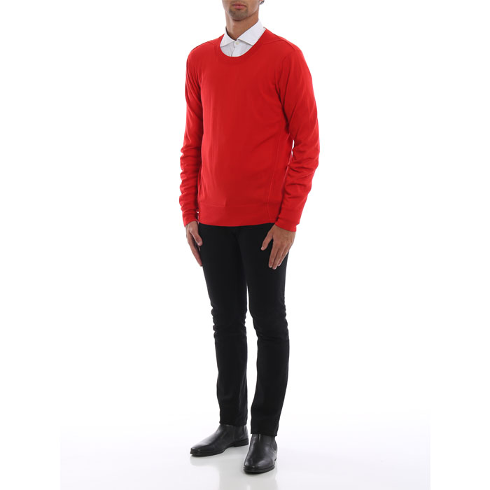 Image 2 of バーバリー メンズ セーター 8001121 Bright red Carter wool sweater 19FW