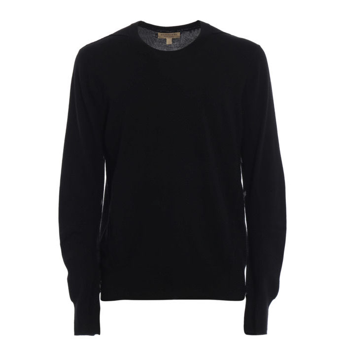 Image 1 of バーバリー メンズ セーター 4061741 Black Carter black wool sweater 19FW