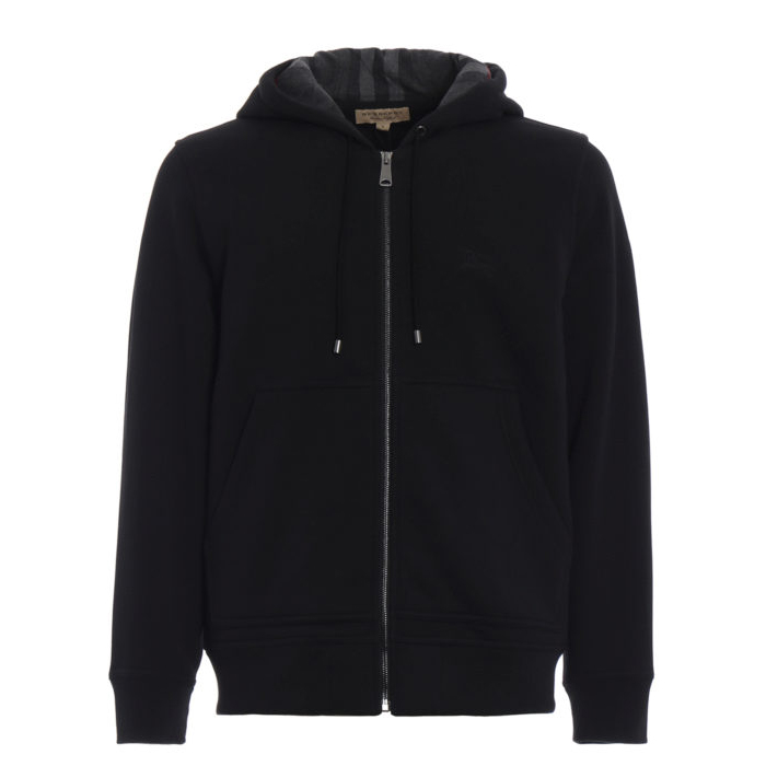 Image 1 of バーバリー メンズ スポーツ ジャケット 4061799BLK Fordson black zipped hoodie