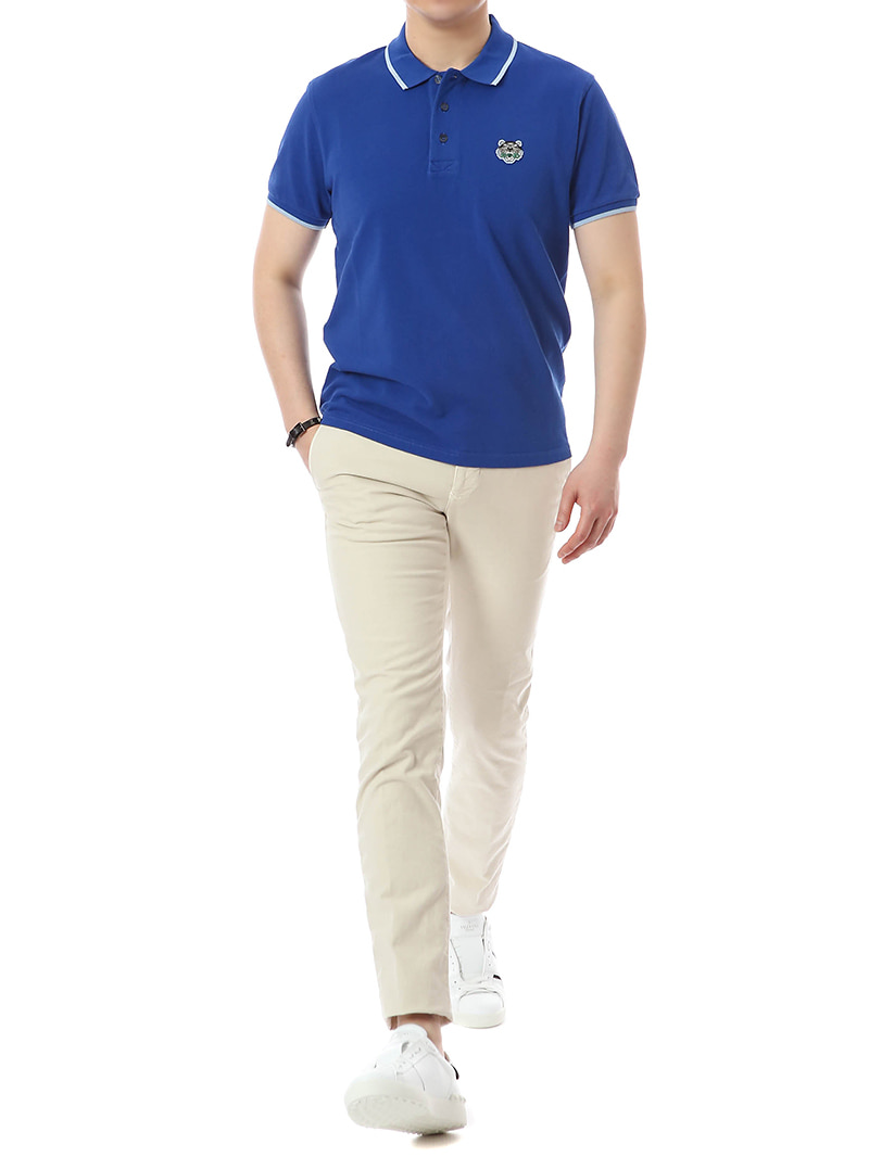 Image 2 of ケンゾー 青 Kフィットタイガーポロシャツ 5PO001 4BA 74