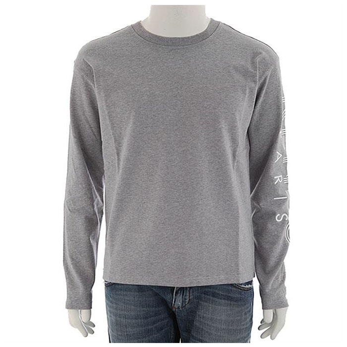 ケンゾー メンズロゴプリント長袖Tシャツ  5TS152 4BD 95