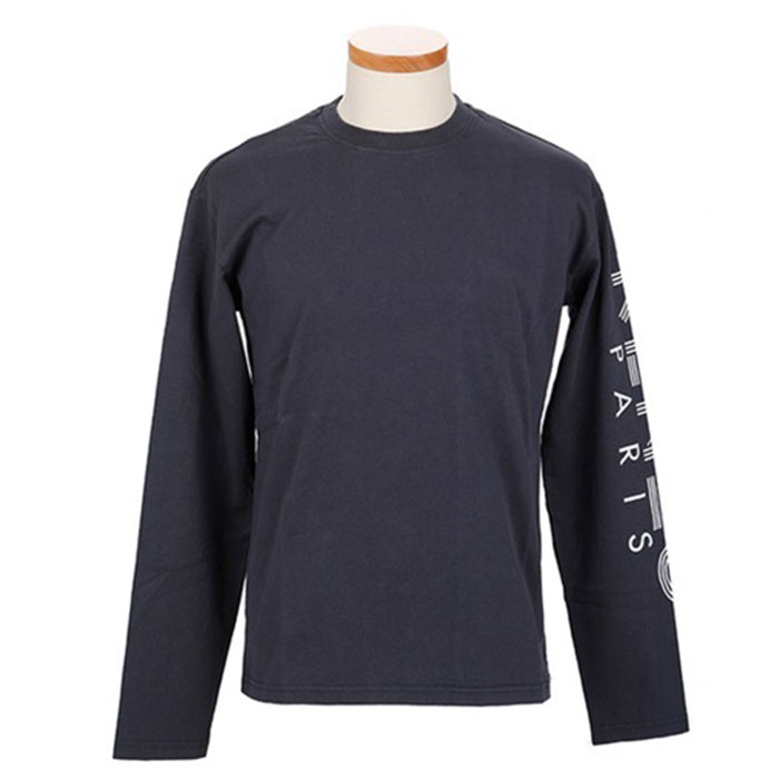 ケンゾー メンズロゴプリント長袖Tシャツ 5TS152 4BD 78