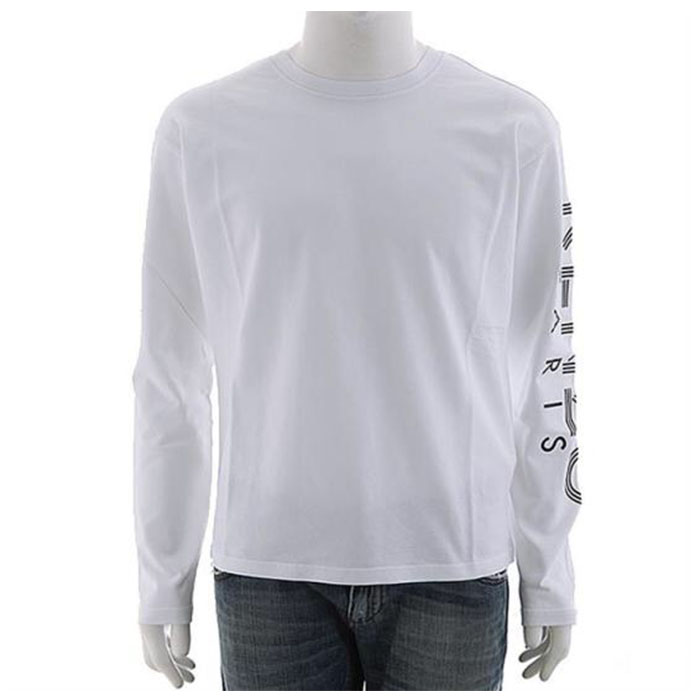 ケンゾー メンズロゴプリント長袖Tシャツ 5TS152 4MD 01