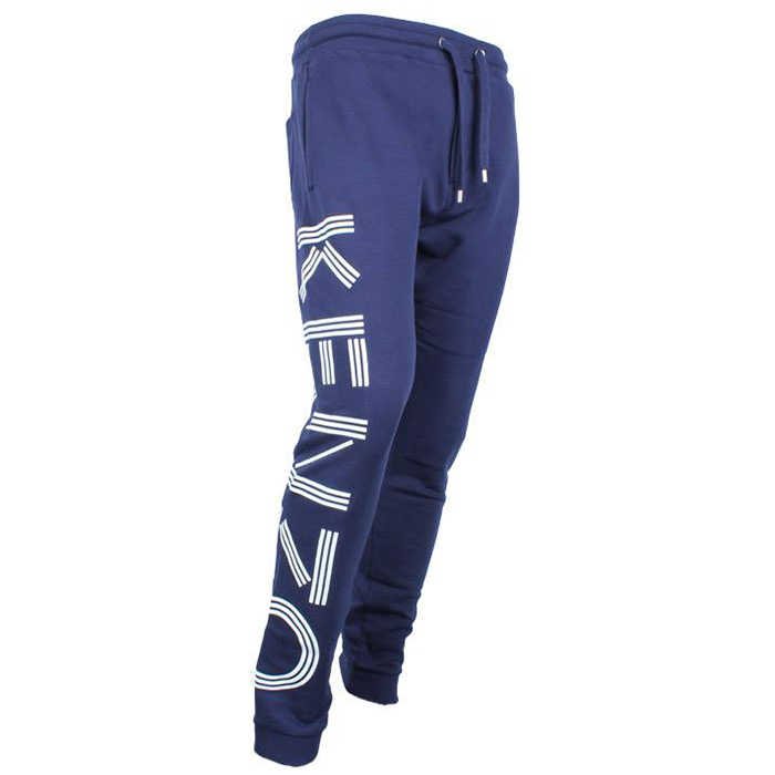 ケンゾーメンズ ロゴ プリント スウェットパンツ 青 5PA716 4MD 78