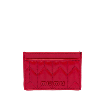 ミュウミュウレディース マテラッセ シャイニーカード財布 5MC208 2D6C ROSO