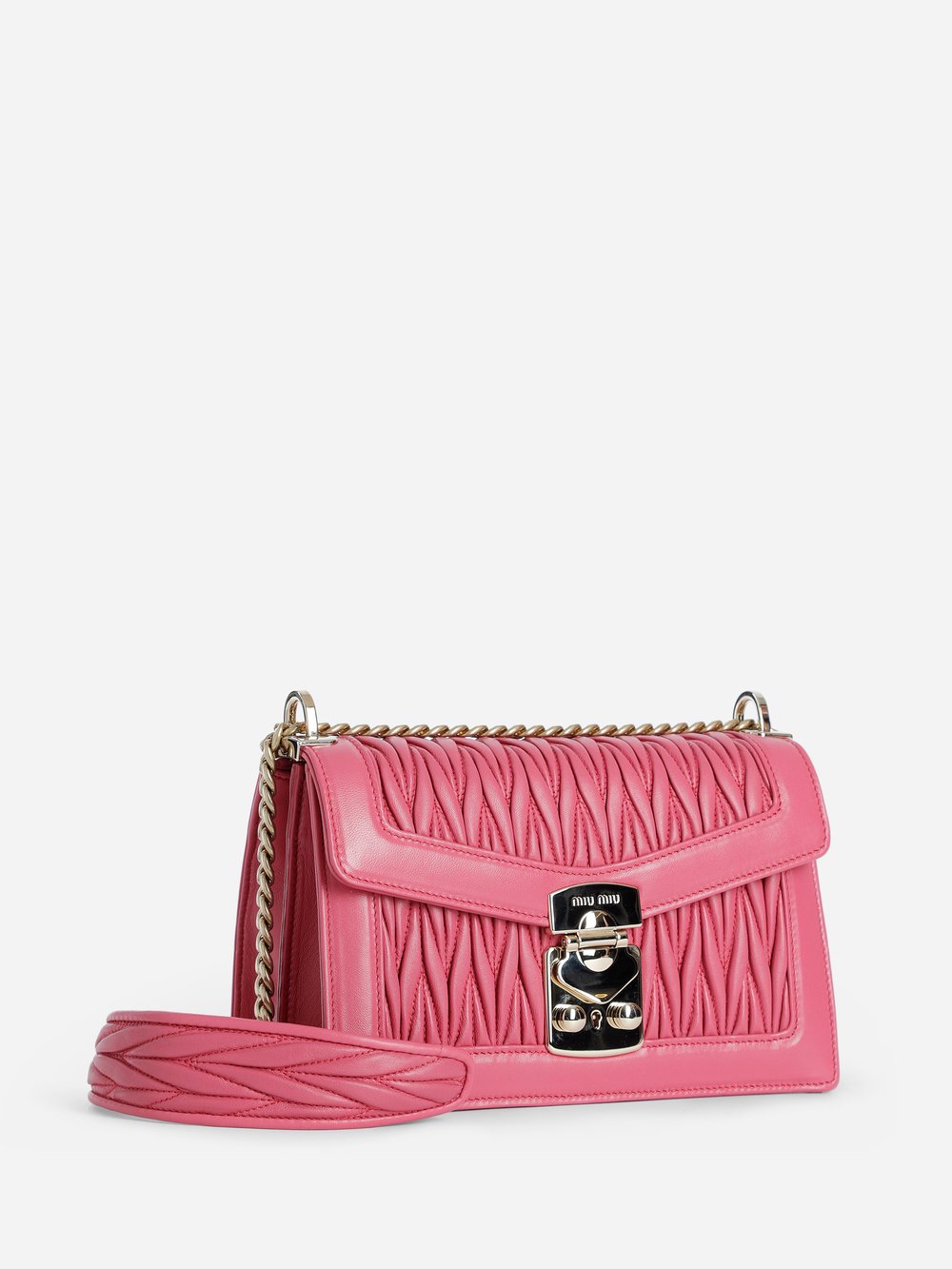 ミュウミュウ マテラッセ レディース ショルダーバッグ 5BD083 N88 ROSA