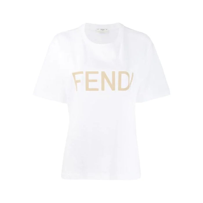 Image 1 of FENDI LADY T-SHIRT FAF077 A8XA F0ZNM WHITE 19FW