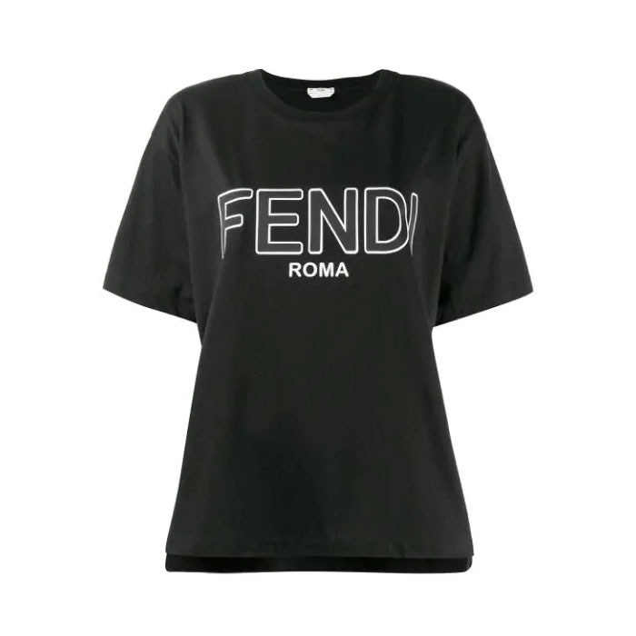 Image 1 of フェンディレディTシャツ FAF077 A8XA F0GME BLACK 19FW