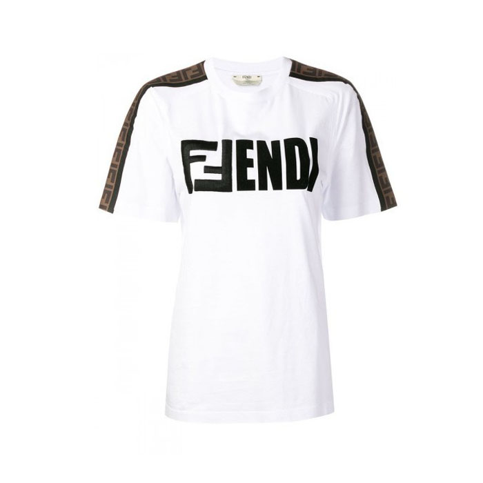 Image 1 of フェンディレディTシャツ FS7088 A5HQ F0ZNM WHITE