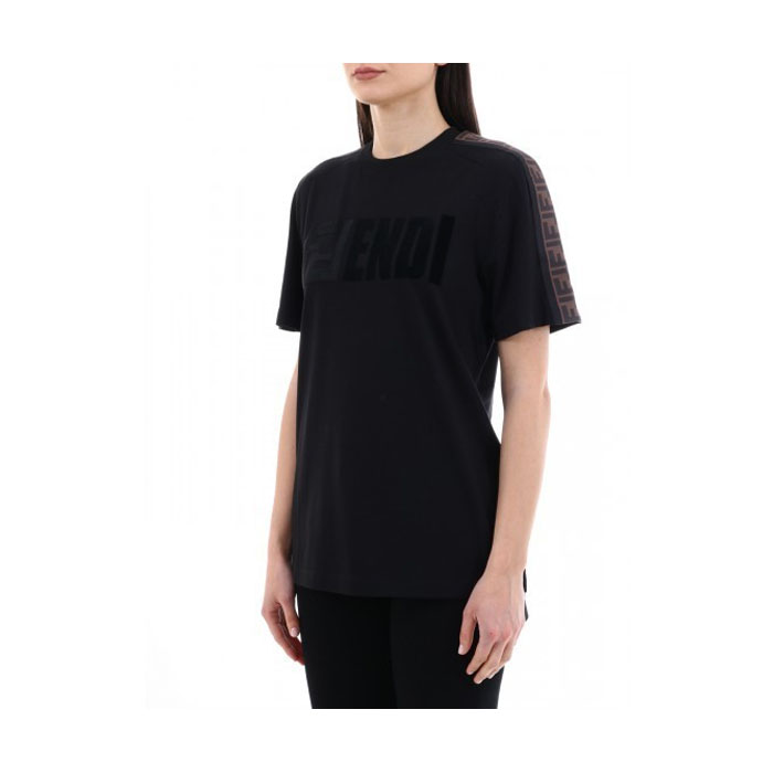 Image 2 of フェンディレディTシャツ FS7088 A5HQ F0GME BLACK