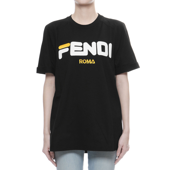 Image 2 of フェンディレディTシャツ  FS7074 A5H1 F0GME BLACK