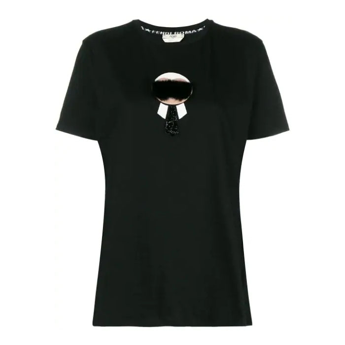 フェンディ レディTシャツ S FS7036 89J F0GME BLACK