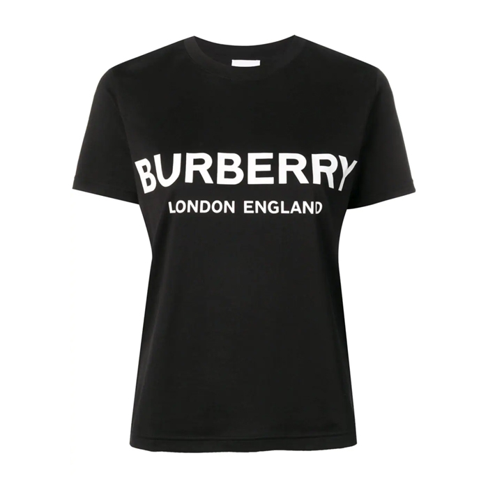 Image 1 of BURBERRY LADIES T-SHIRT バーバリー レディース T シャツ 8011651 A1189 BLACK