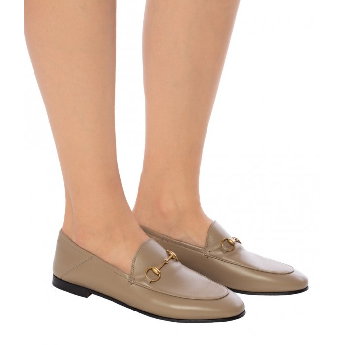 グッチレディースシューズ 414998 DLC00 2606 Leather Horsebit Loafer