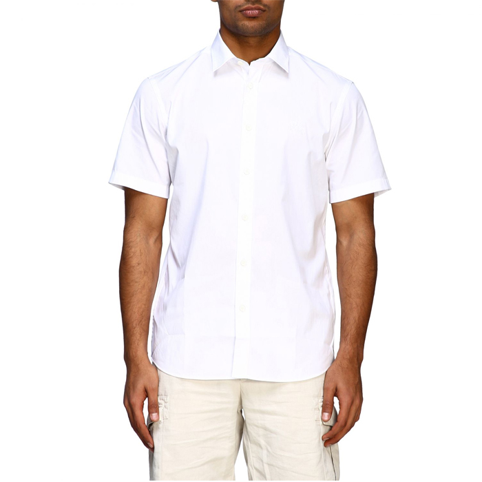 Image 1 of バーバリーメンズ半袖 カッターシャツ ホース刺繍 WHITE メンズ 8025614 WHIT