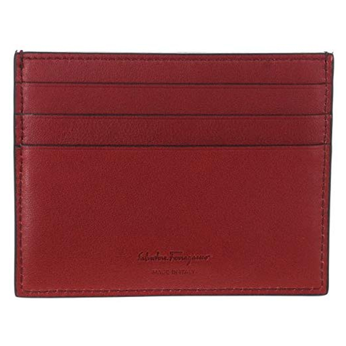 Image 2 of フェラガモ ウォレット 66-A302 P-C N-RF Black/Red Gancini Two Tone Cardholder