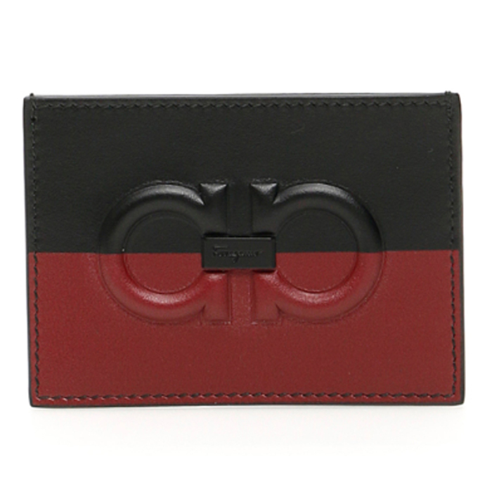 フェラガモウォレット 66-A469 CALF NERO CARD HOLDER