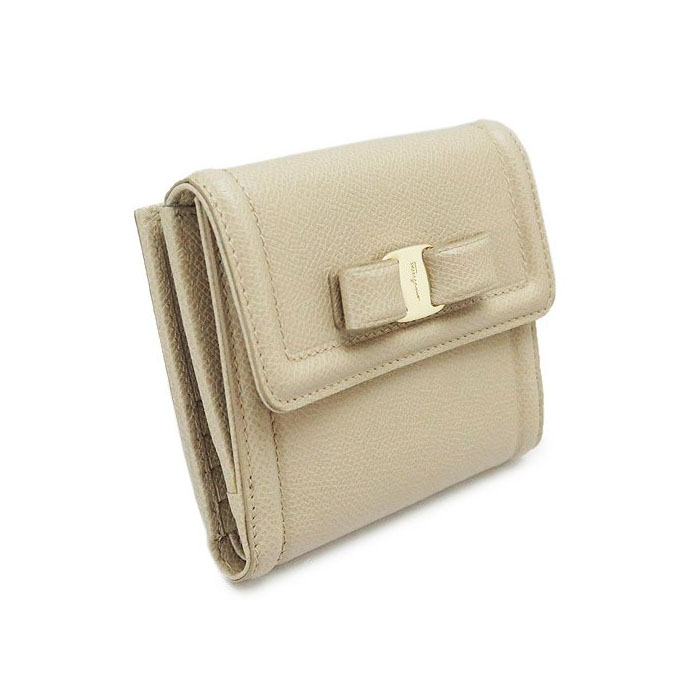 Image 2 of フェラガモウォレット 22-C911 PEBBLE CALF MACADAMIA