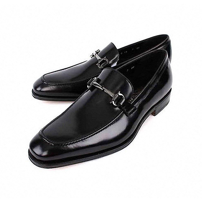 Image 2 of フェラガモメンズシューズ 0448566 CALF NERO Leather Loafers