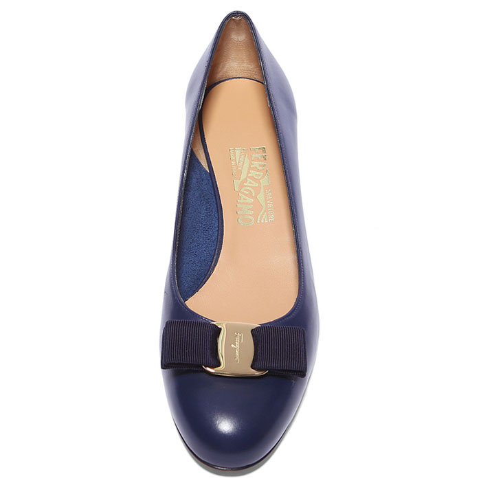 Image 2 of フェラガモレディシューズ 0573056 CALF OXFORD BLUE