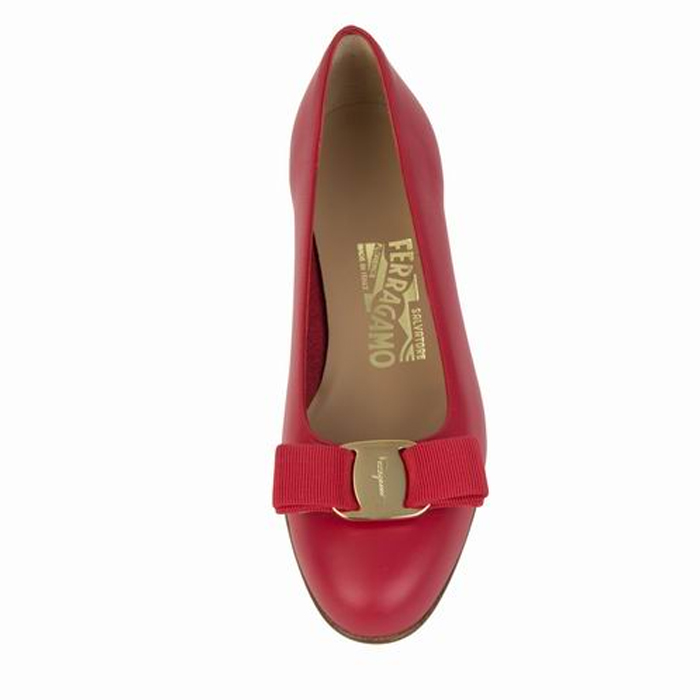 Image 2 of フェラガモレディシューズ 0655545 CALF PAMP RED