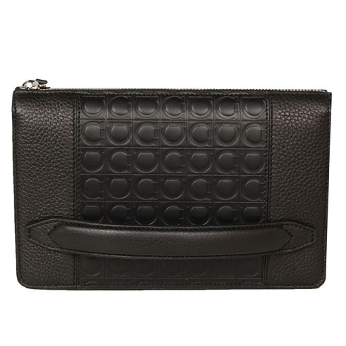 Image 2 of フェラガモバッグ 24-0938 VITE NERO Clucht Bag