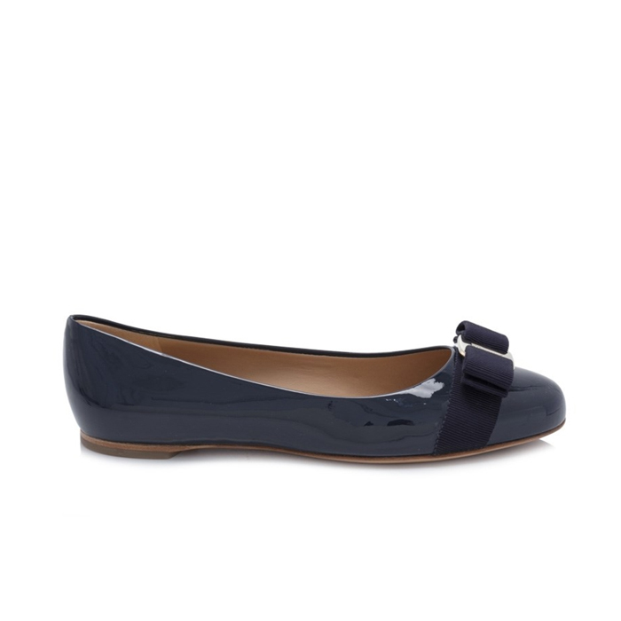 Image 2 of フェラガモレディシューズ 0531538 PATENT-CALF OXFORD BLUE Pumps Blue