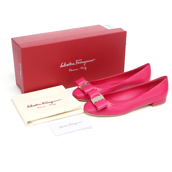 Image 2 of フェラガモレディシューズ 0688737 NACA BEGO ROSE RED