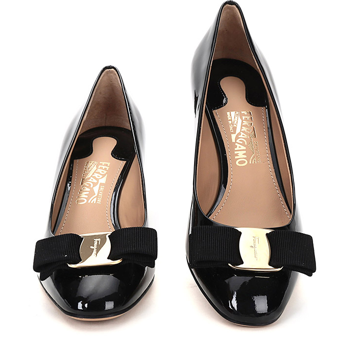 フェラガモレディシューズ 0685224 PA-C NERO BLACK