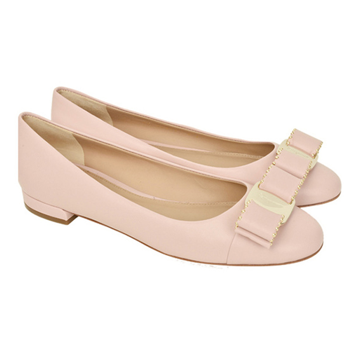 フェラガモレディシューズ 0692152 NACA BOBO LIGHT PINK