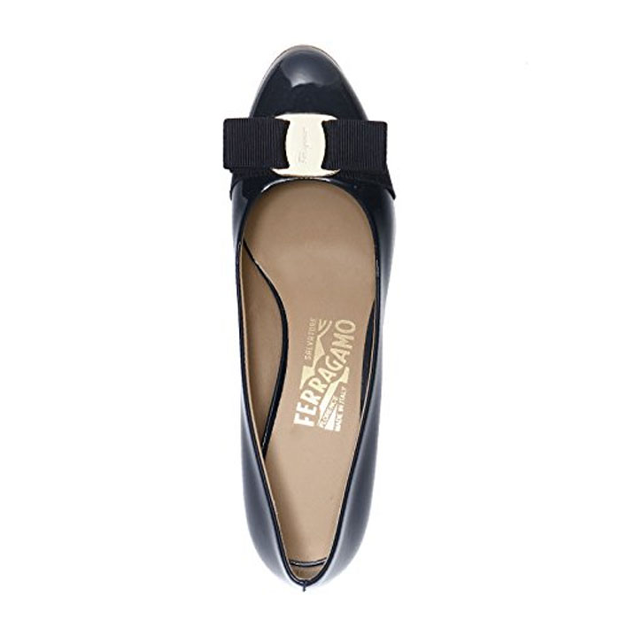 Image 2 of フェラガモレディシューズ 0539580 PATENT-CALF OXFORD BLUE Pumps Blue