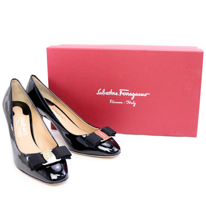 Image 2 of フェラガモレディシューズ 0685230 PA-C NERO BLACK