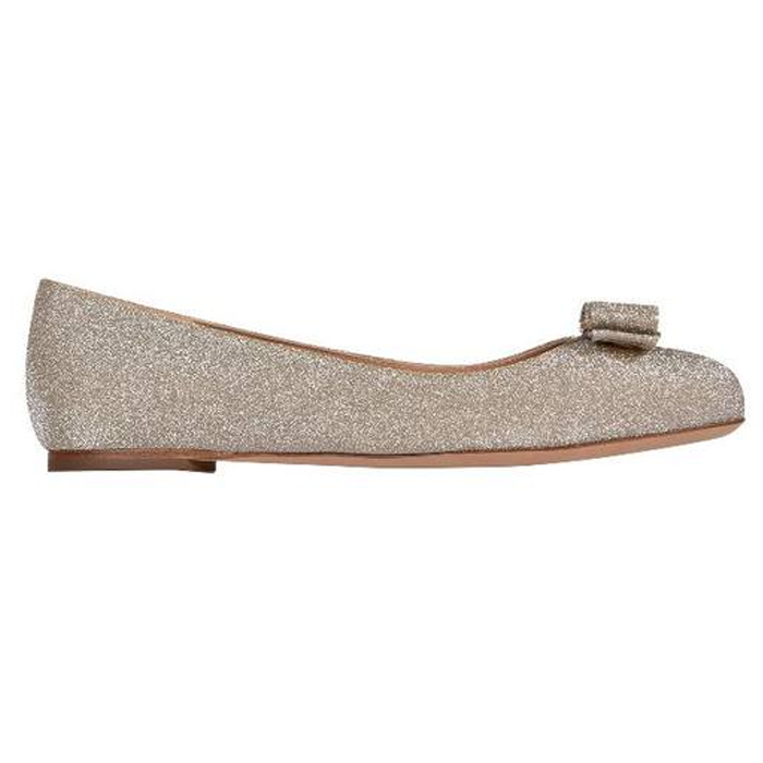 Image 2 of フェラガモレディシューズ 0715295 FABR ORO VARINA GLIT BALLET