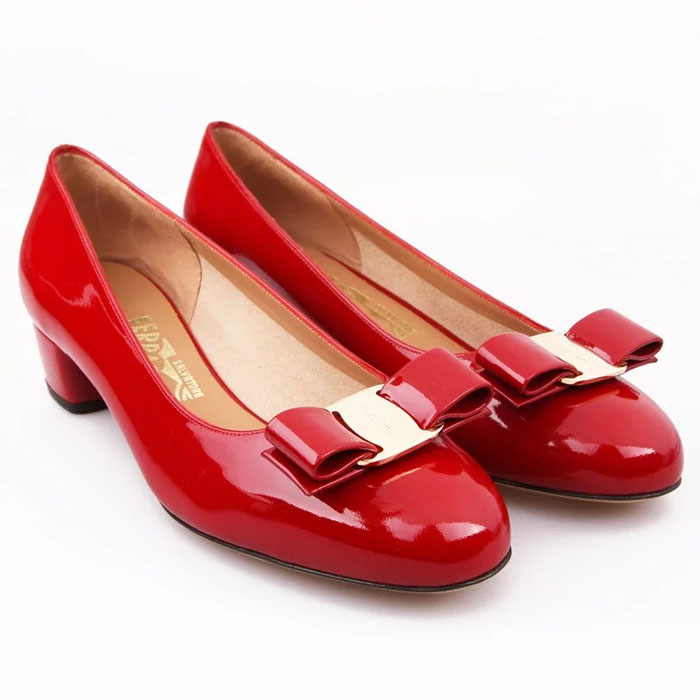 フェラガモレディシューズ 0591964 NAPLAK-CALF ROSO