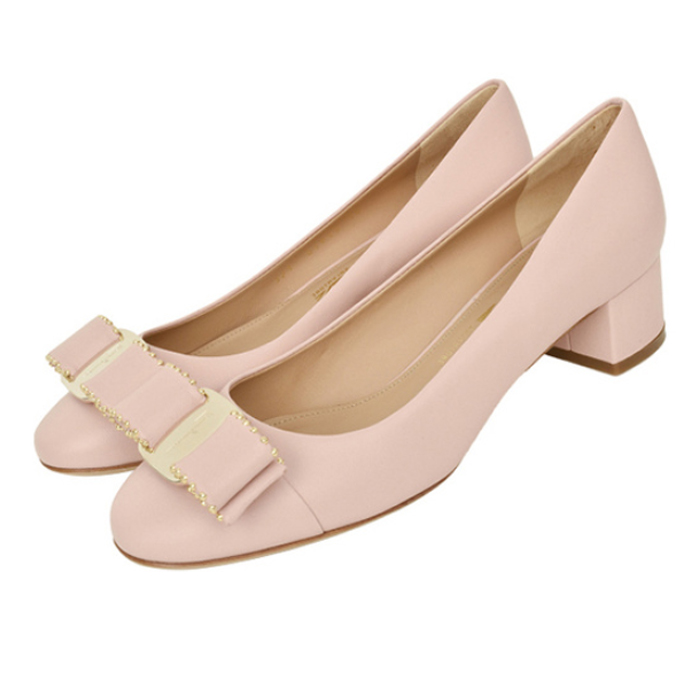 フェラガモレディシューズ 0692154 NACA BOBO LIGHT PINK