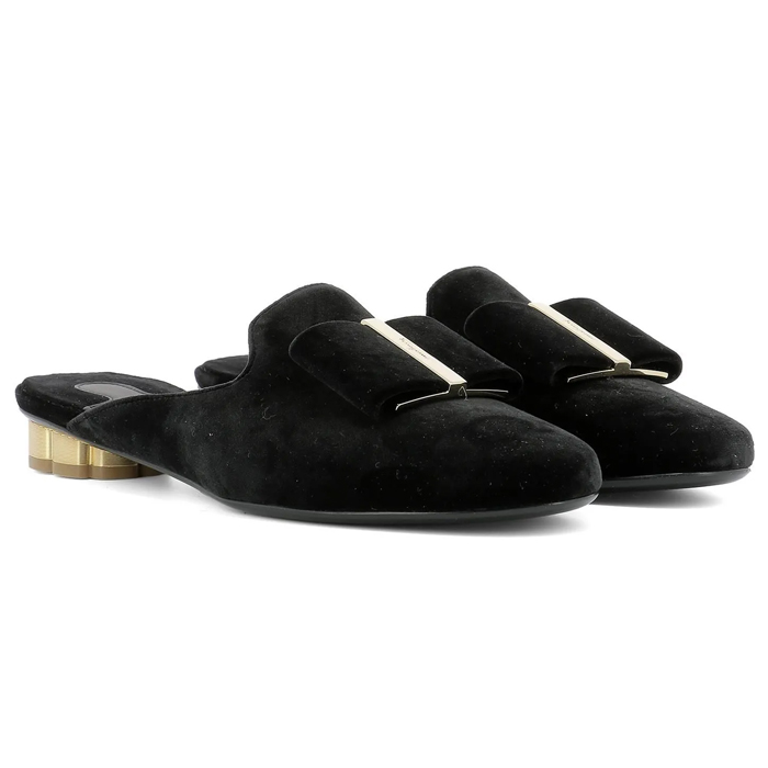 フェラガモレディシューズ 0680205 FABR NERO BLACK