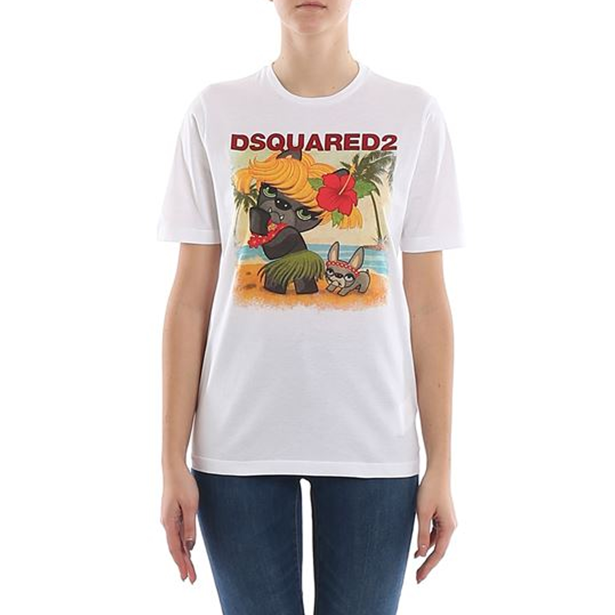 Image 1 of DSQUARED2 レディTシャツ S75GD0097 S22427 100 WHITE
