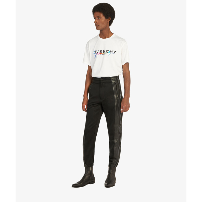 Image 2 of ジバンシィ クルーネック 半袖Tシャツ カットソー ロゴT シグニチャー刺繍 コットン  BM70RL3002 100