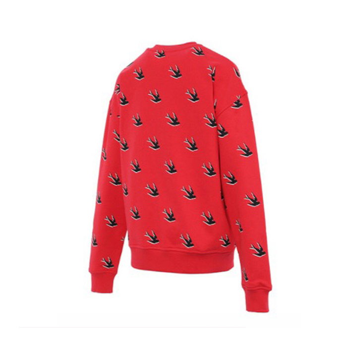 Image 2 of アレキサンダー マックイーンレディースレッドスワロースウェットシャツ 577664 OJ60 6109