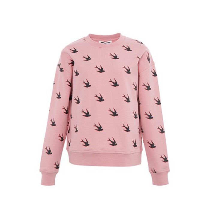 アレキサンダー マックイーン レディースピンクスワロースウェットシャツ  577664 OJ60 5701